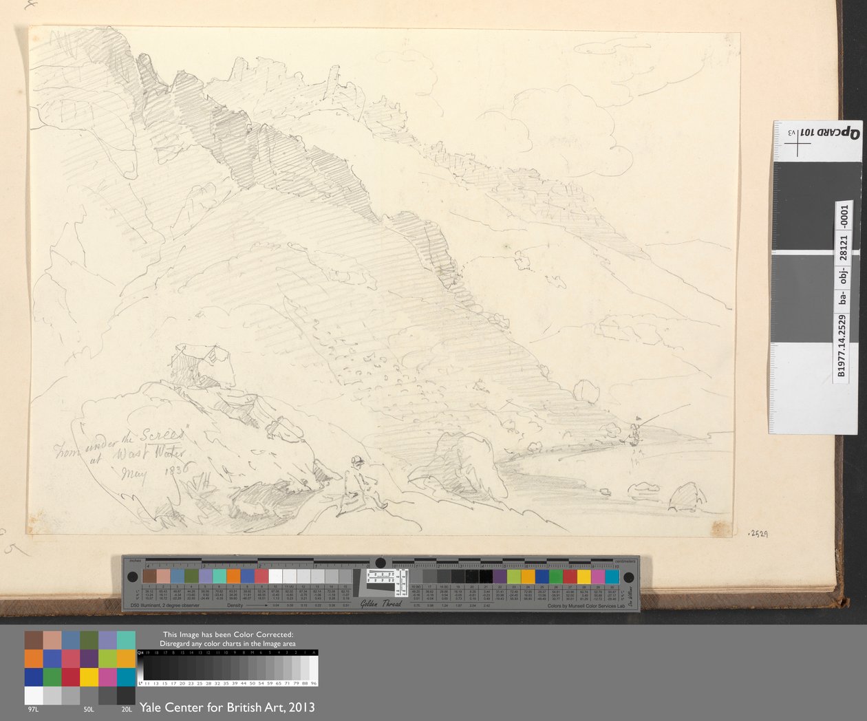Fra under Screes at Wast Water, maj 1836 af Capt. Thomas Hastings