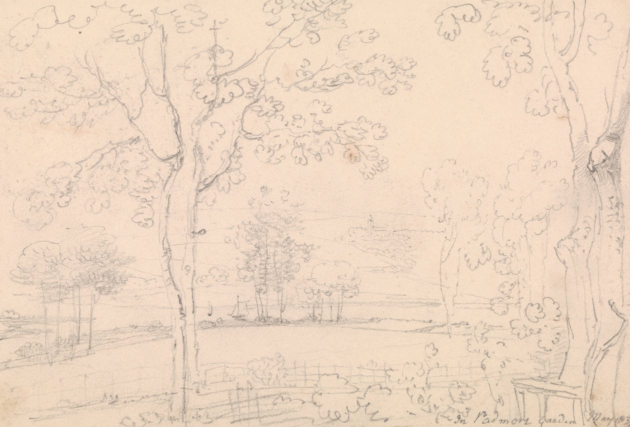 I Padmore Garden, maj 1833 af Capt. Thomas Hastings