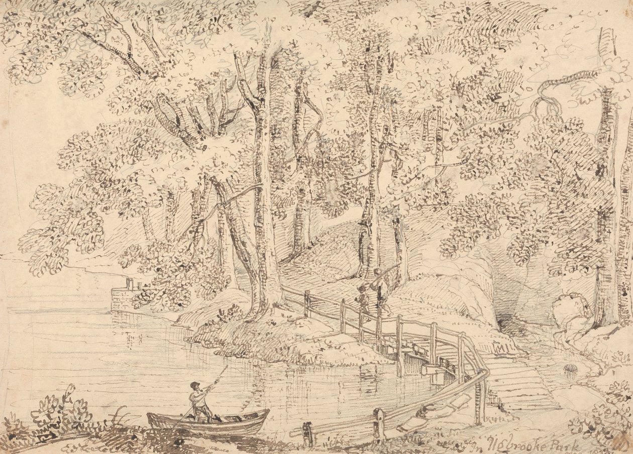 I Ugbrooke Park, maj 1833 af Capt. Thomas Hastings
