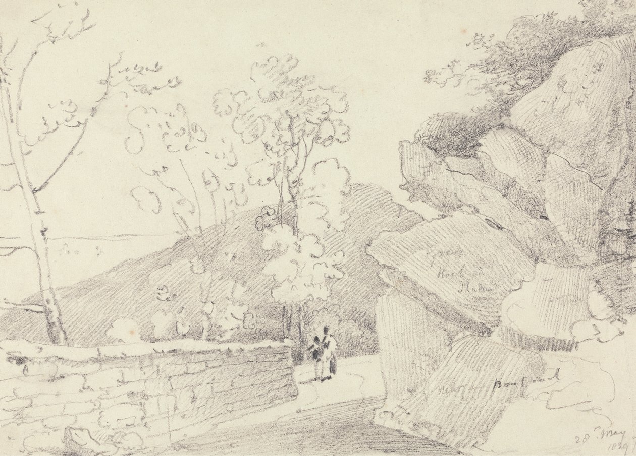 I nærheden af Bonchurch, Isle of Wight, 28. maj 1829 af Capt. Thomas Hastings