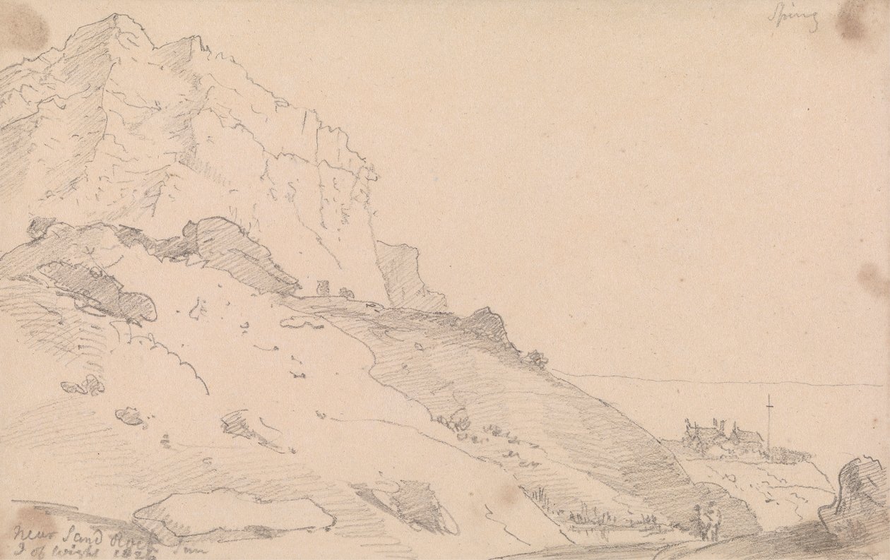 Tæt på Sandrock Inn, Isle of Wight af Capt. Thomas Hastings