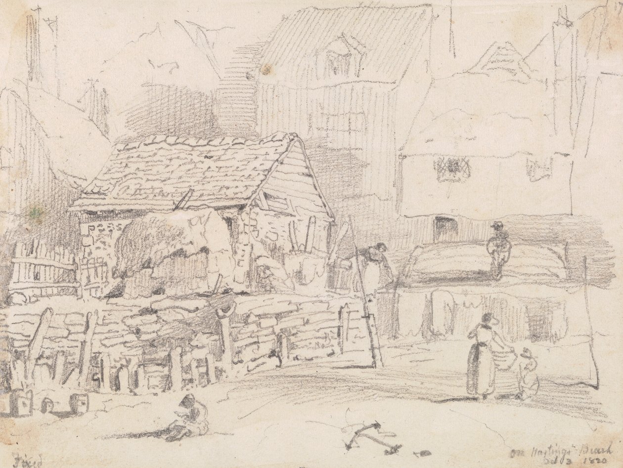 På Hastings Beach, 3. oktober 1820 af Capt. Thomas Hastings