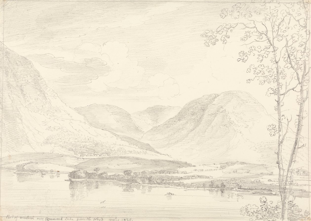 En del af Mellbreak over Crummock Lake, 1. august, 1835 af Capt. Thomas Hastings