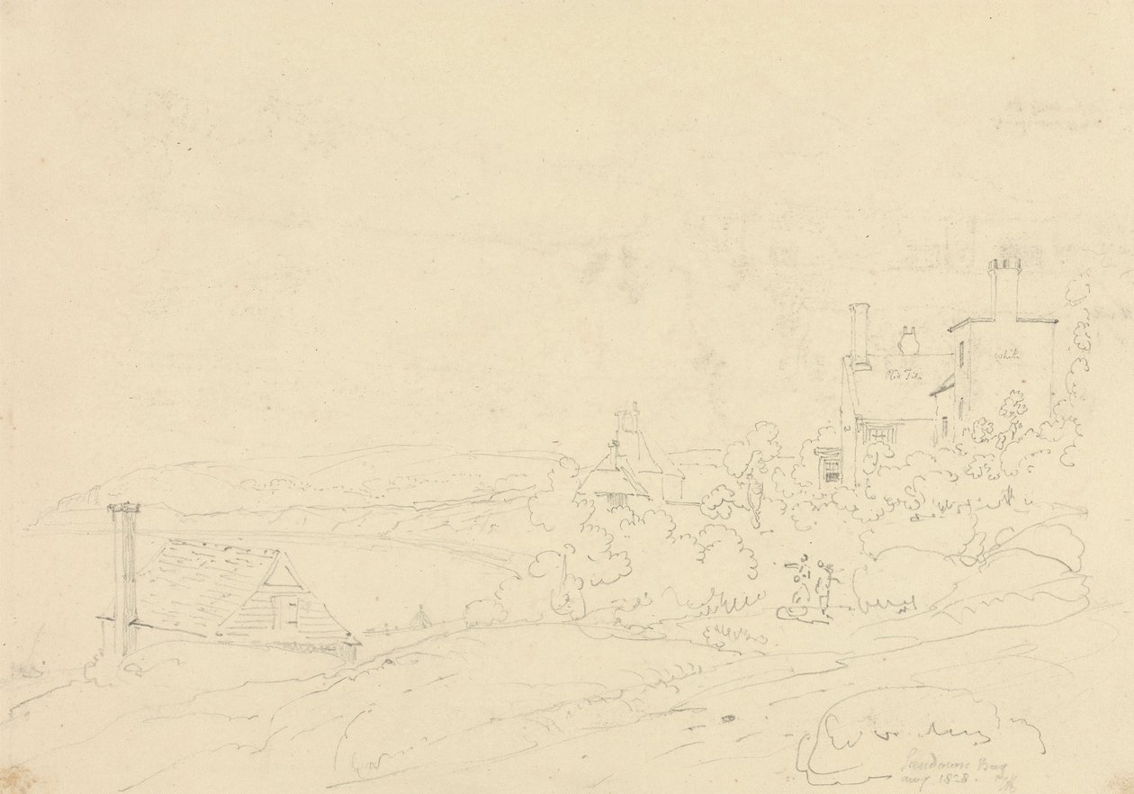 Sandown Bay, Isle of Wight, august 1828 af Capt. Thomas Hastings