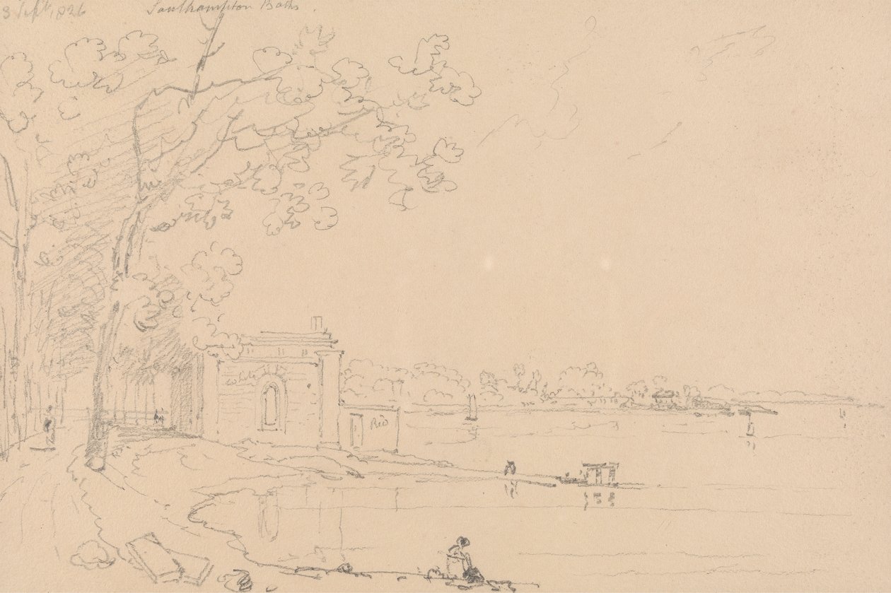 Southampton Baths, 3. september 1826 af Capt. Thomas Hastings