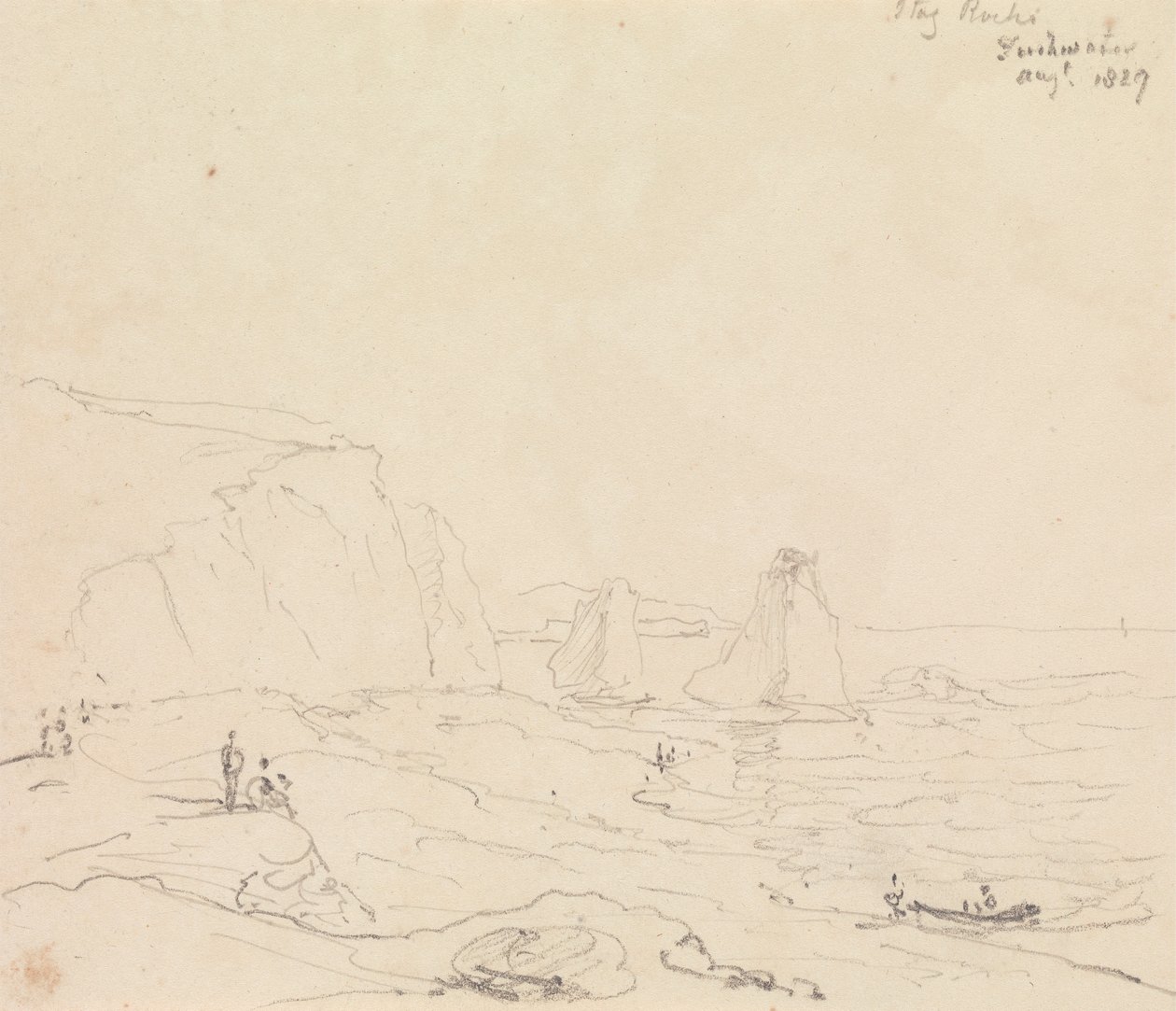 Stag Rocks, Freshwater, august 1827 af Capt. Thomas Hastings