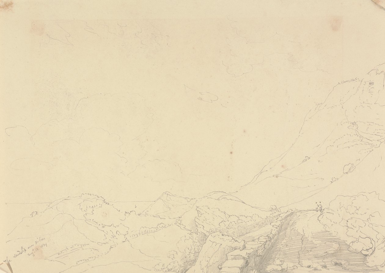 Jordskredet over Niton, 13. august 1829 af Capt. Thomas Hastings