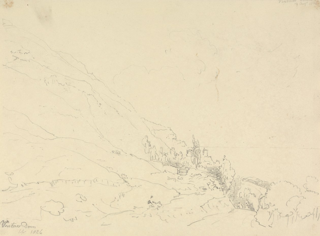 Ventnor Down, 19. august 1826 af Capt. Thomas Hastings