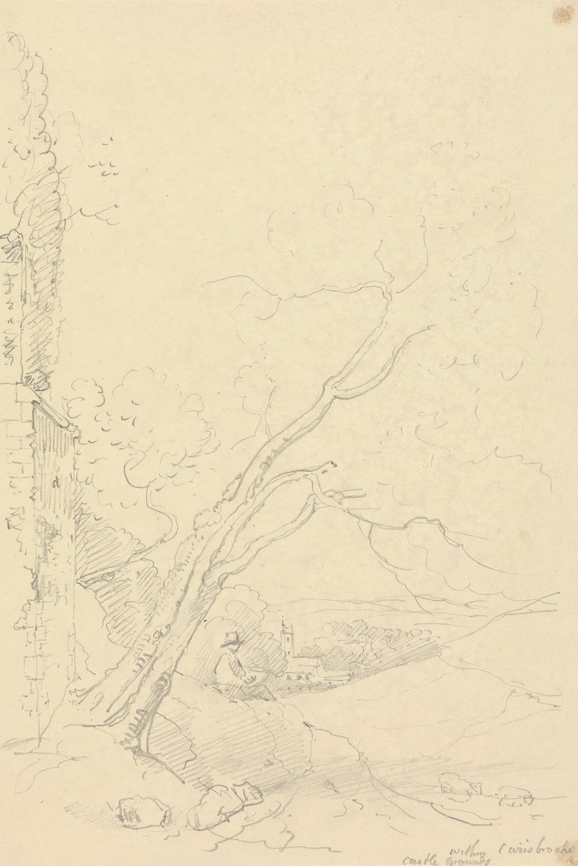 Inden for Carisbrooke Castle Grounds, Isle of Wight af Capt. Thomas Hastings