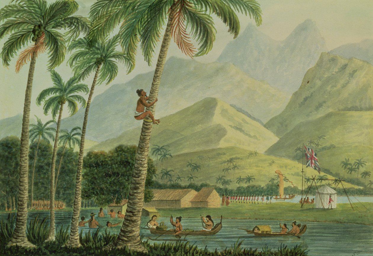 Observatoriet, Point Venus, Otahytey, 1792 af Captain George Tobin