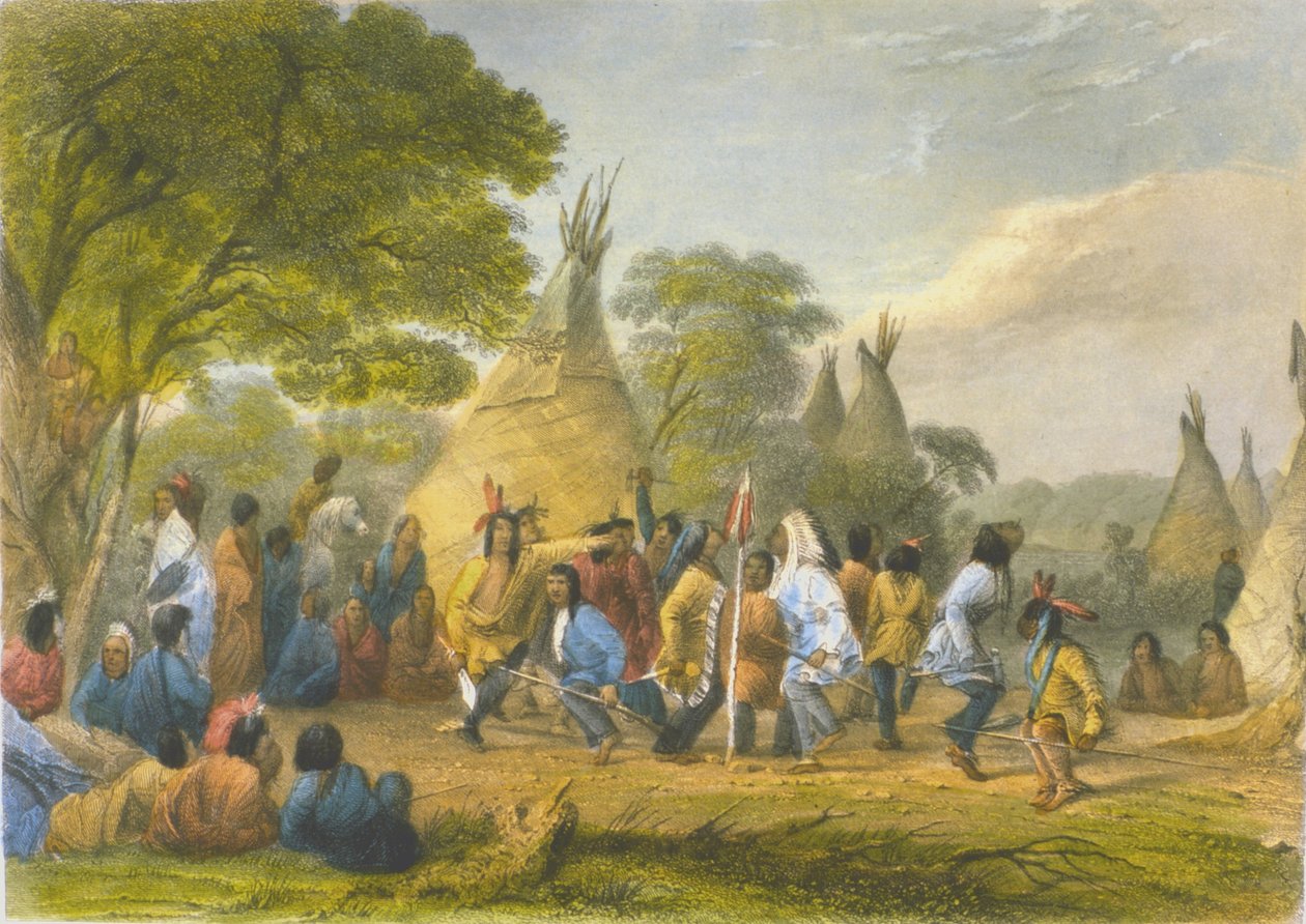 Dog Dance of the Dakotas, 1853 af Captain Seth Eastman