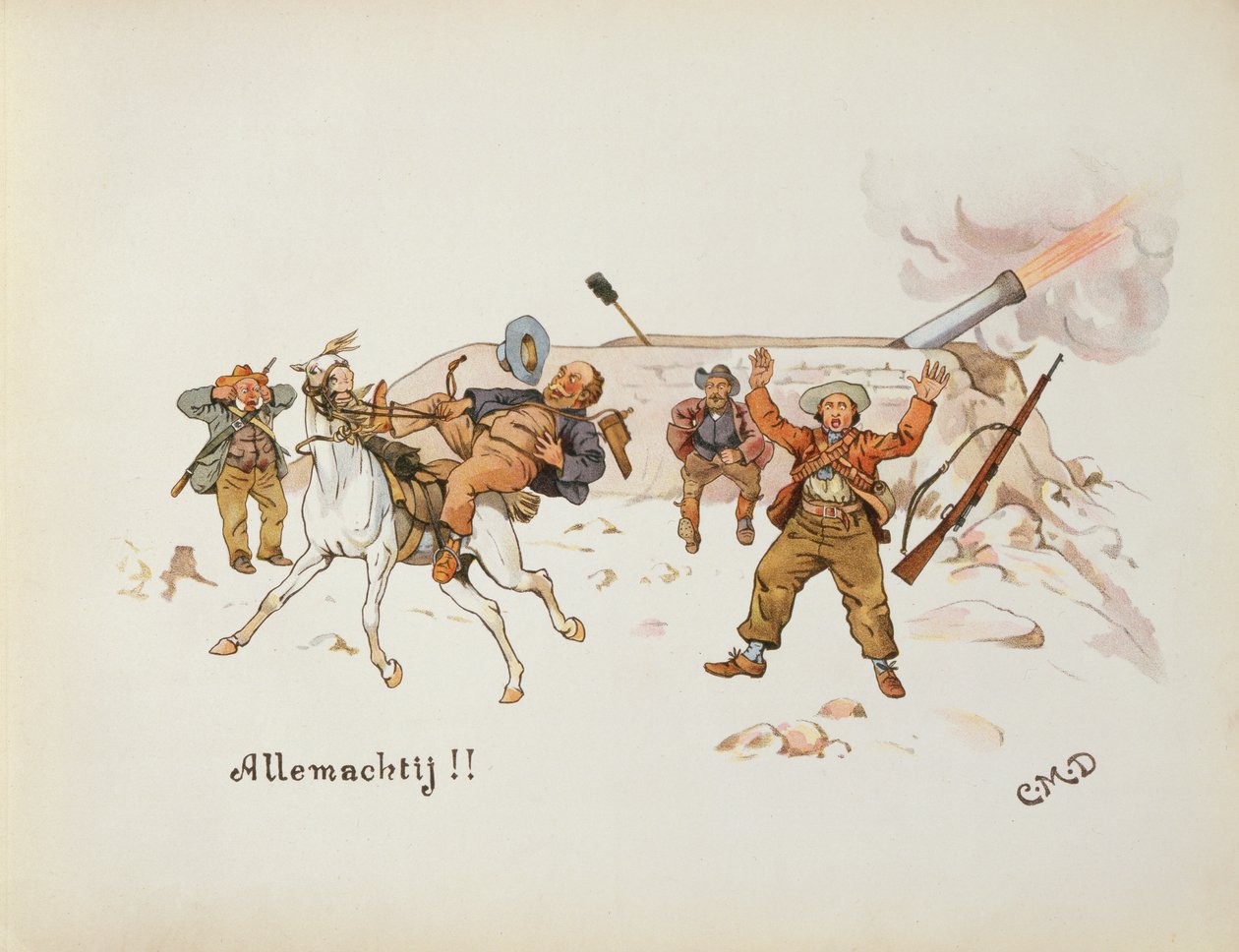 Allemachtij, fra The Leaguer of Ladysmith, 1900 af Captain Clive Dixon