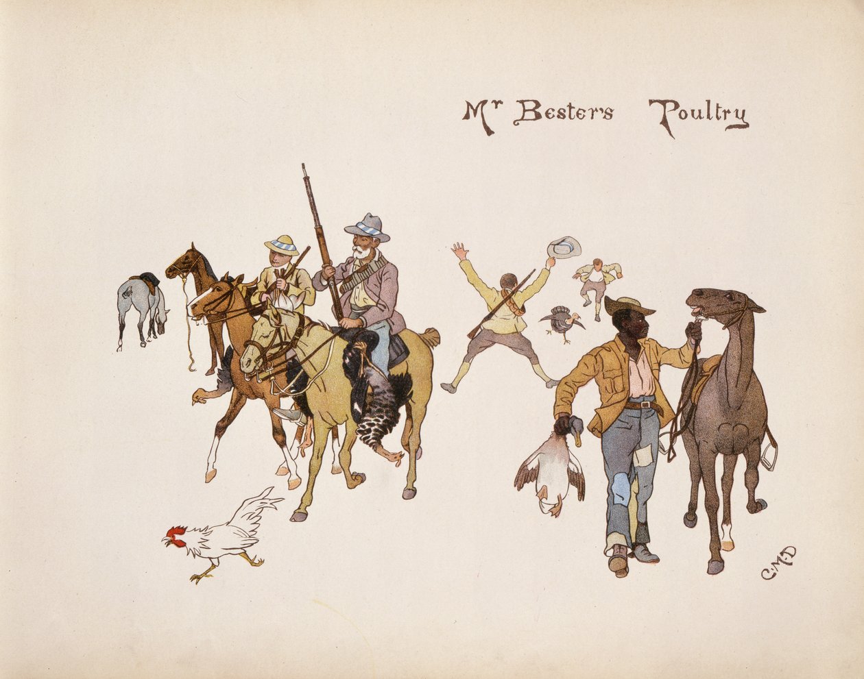 Mr Besters Poultry, fra The Leaguer of Ladysmith, 1900 af Captain Clive Dixon