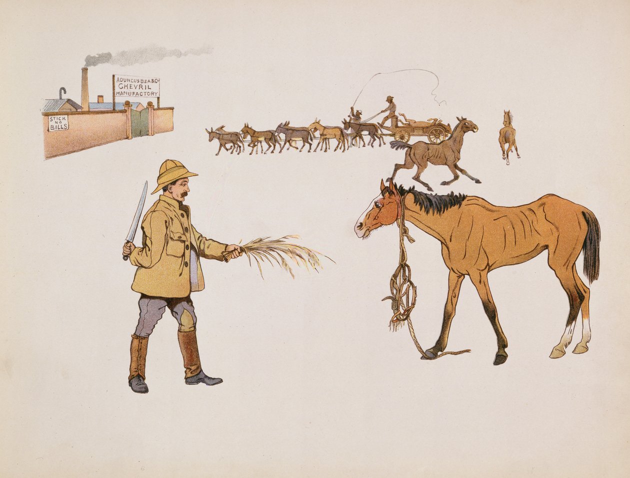 Afsted til Chevril Factory, fra The Leaguer of Ladysmith, 1900 af Captain Clive Dixon