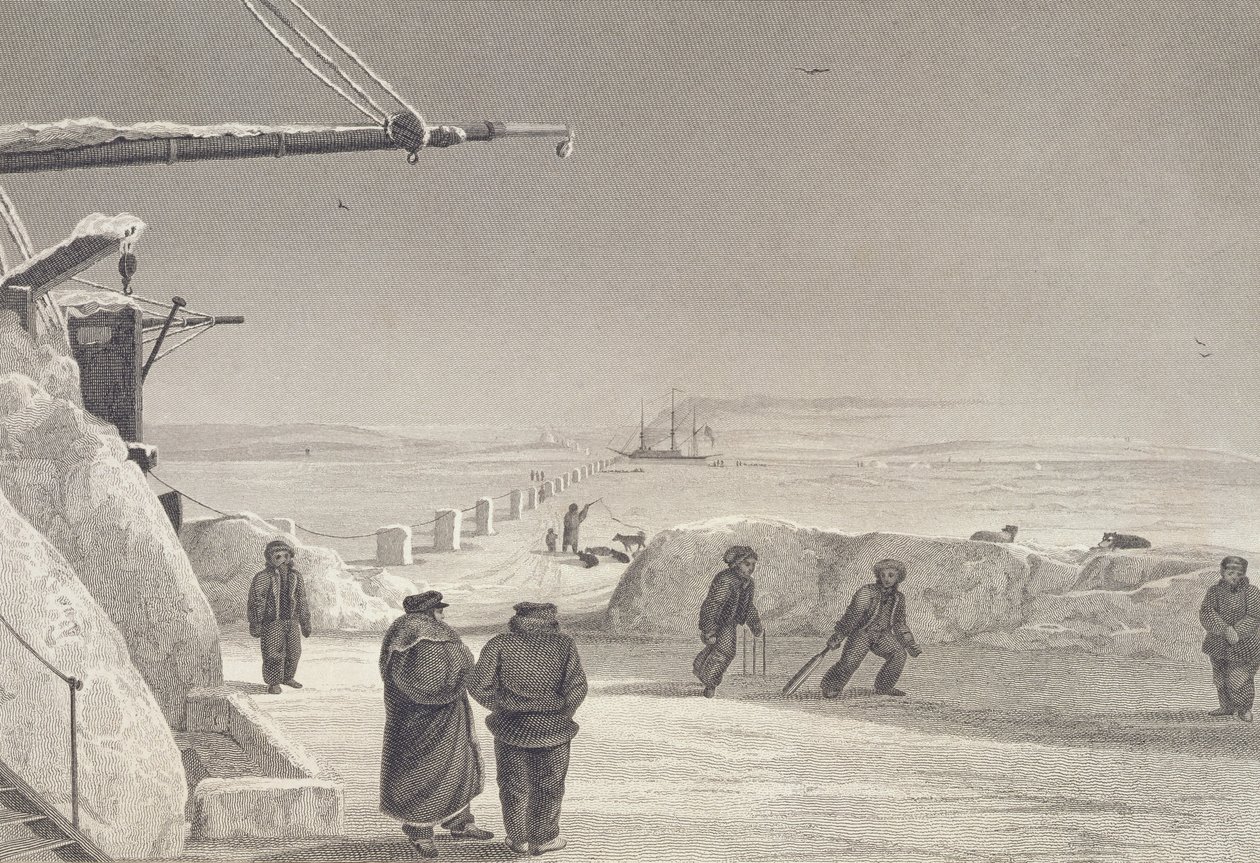 Situationen for H.M. Skibe Fury und Hecla ved Igloolik, 1822-23, fra 