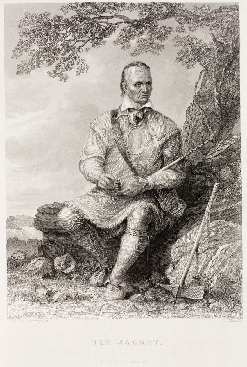 Red Jacket, seneca-høvding af Captain Seth (after) Eastman