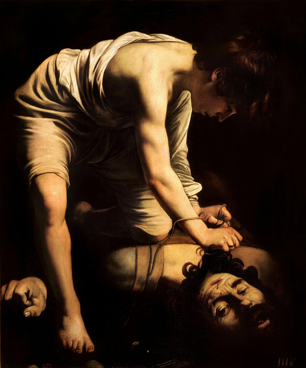 David og Goliat af Michelangelo Merisi Caravaggio