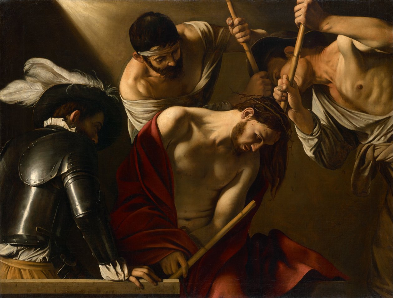 Kristus kronet med torne af Caravaggio