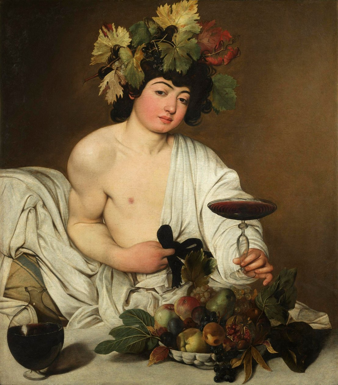 Italiensk: Bacco Bacchus af Caravaggio