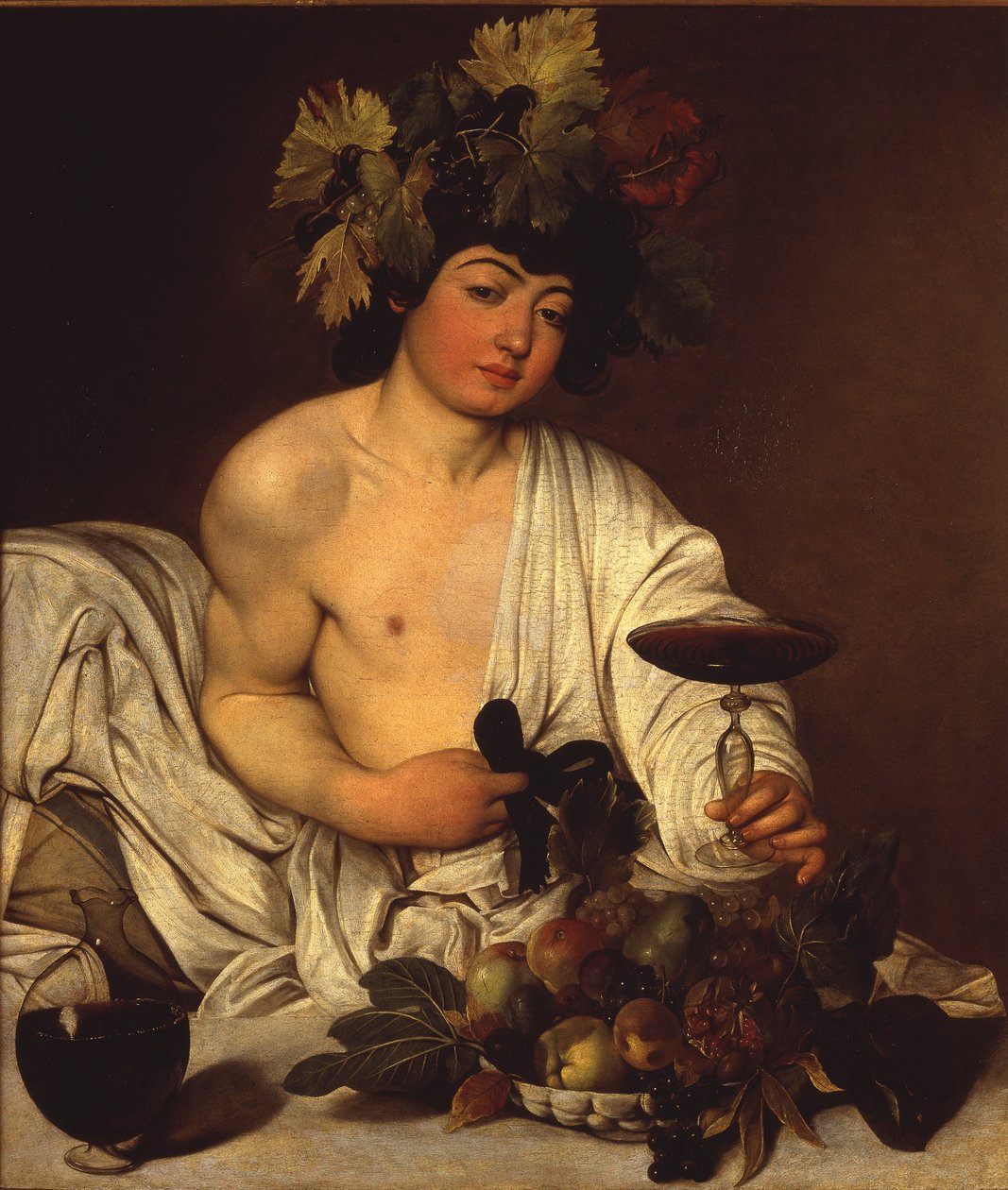 Italiensk: Bacco adolescente Den unge Bacchus af Caravaggio