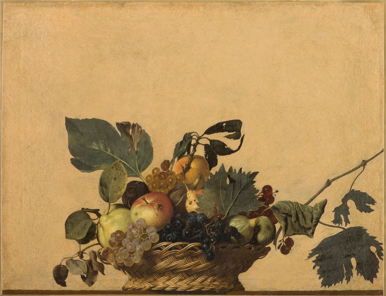 Italiensk: Kurv med frugt af Caravaggio
