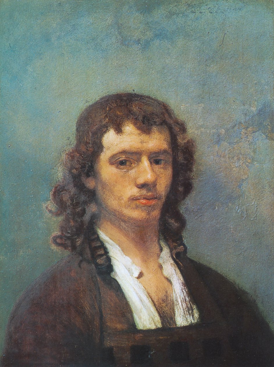 Portræt af muligvis Carel Pietersz Fabritius af Carel Fabritius