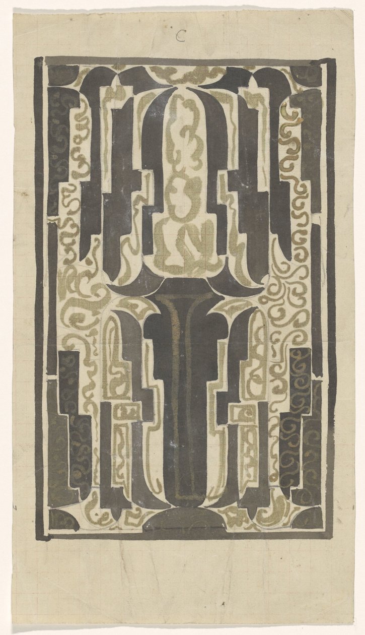 Dekorativt design af Carel Adolph Lion Cachet