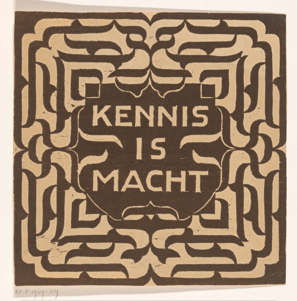 Viden er magt (original titel på objekt) af Carel Adolph Lion Cachet