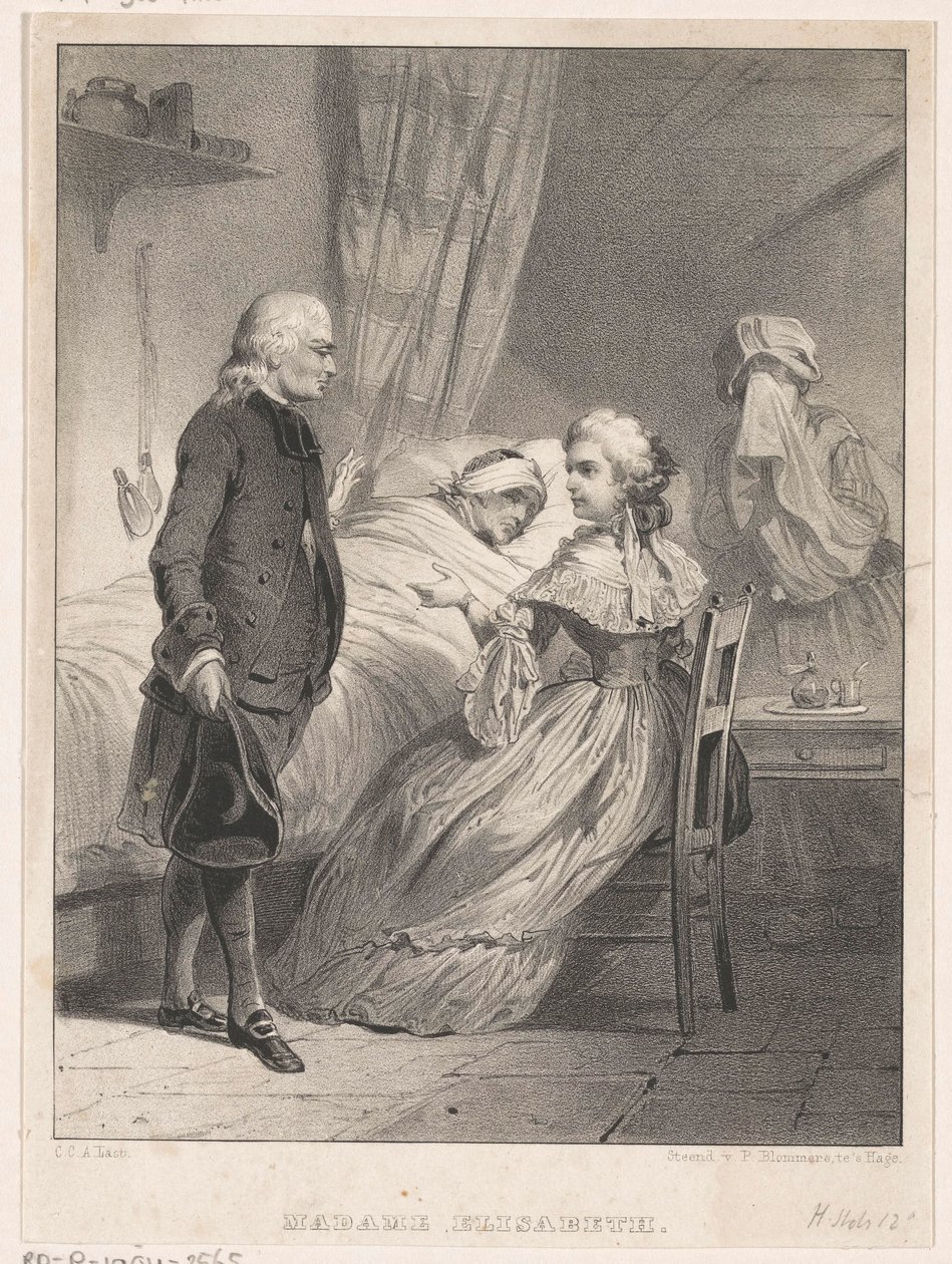 Elisabeth af Frankrig ved sengen af ​​en syg person af Carel Christiaan Antony Last