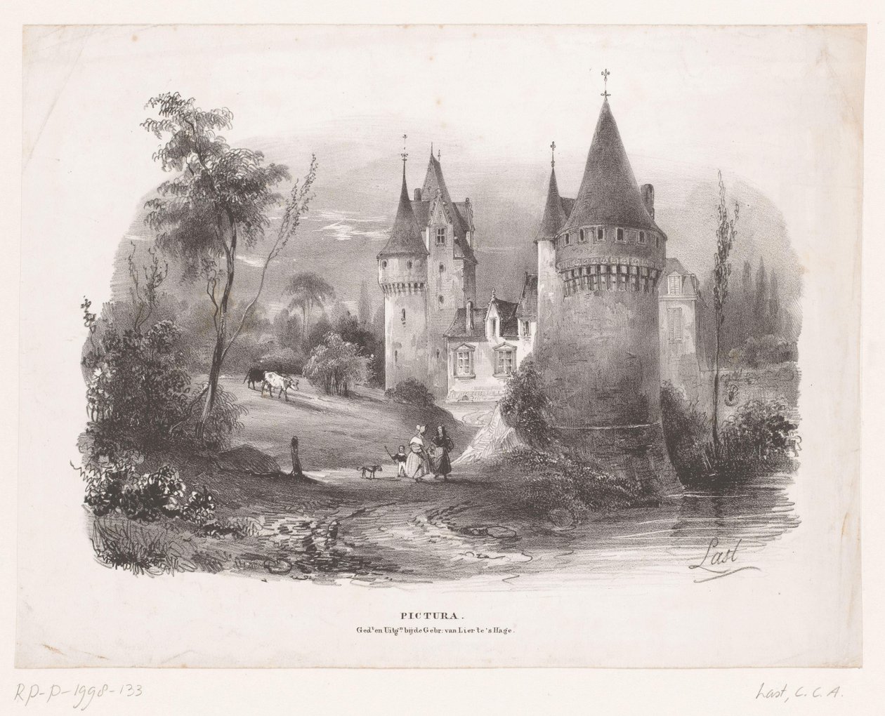 Kasteel Pictura (serietitel på objekt) af Carel Christiaan Antony Last