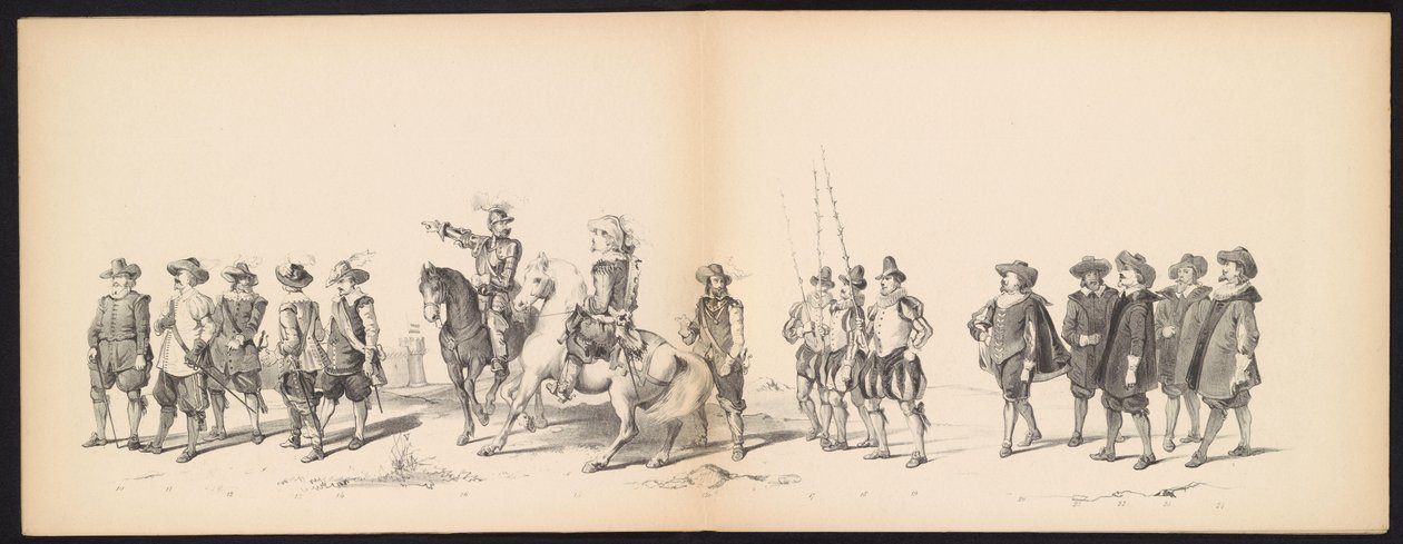 Masquerade of the Leiden Students, 1850 (plade 2) Intogt af Frederik Hendrik i 