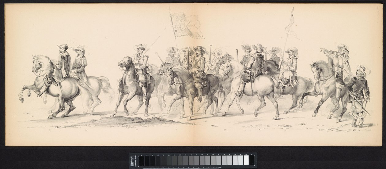 Masquerade of the Leiden Students, 1850 (Tavle 4) Intogt af Frederik Hendrik i 