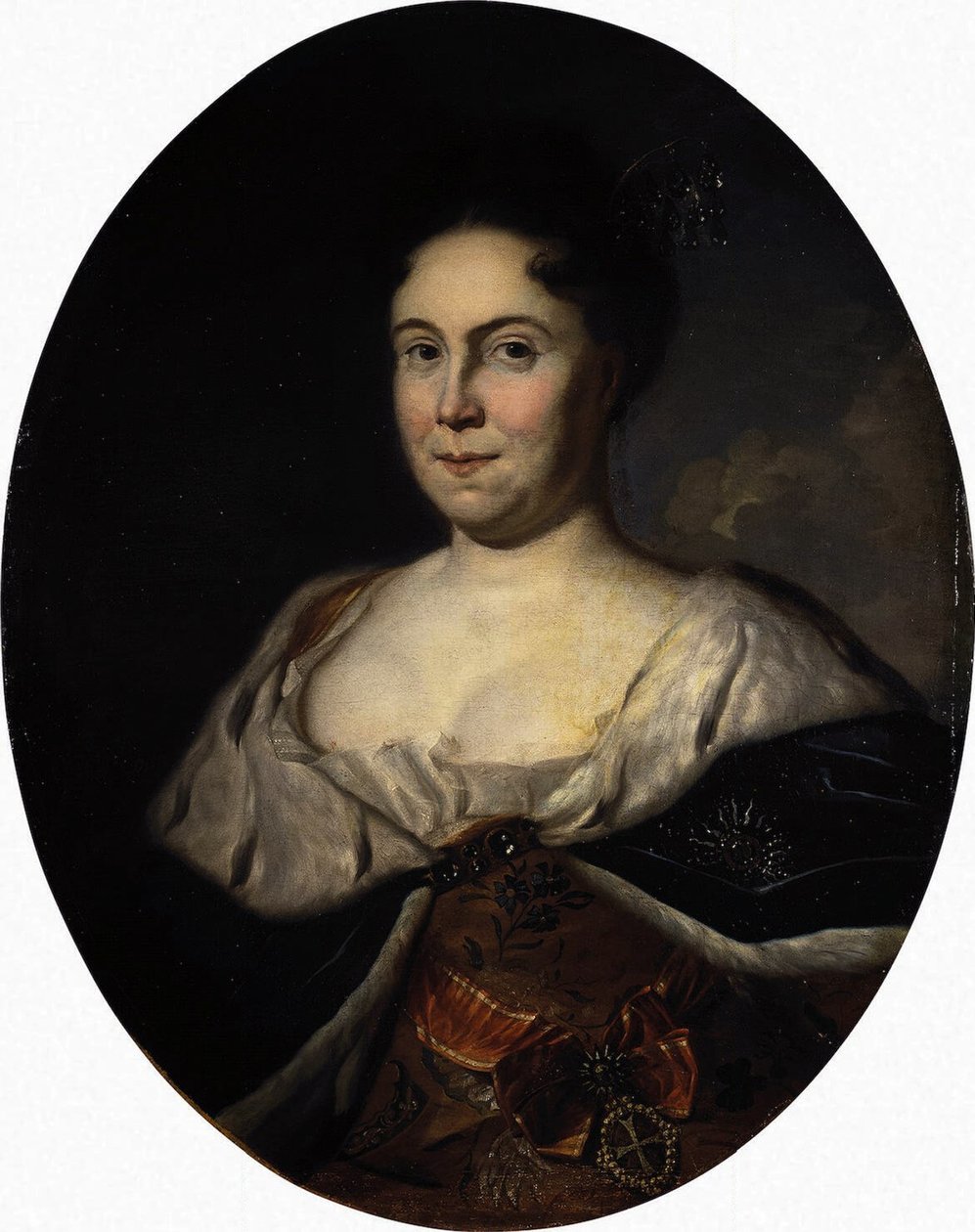 Portræt af kejserinde Catherine I. 1684-1727, 1717 af Carel De Moor