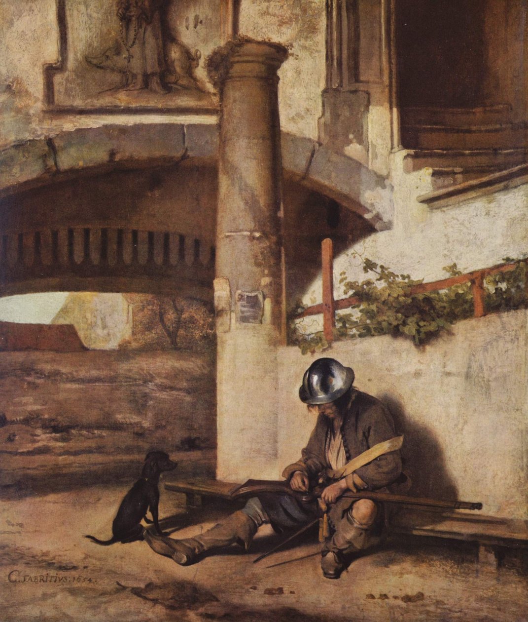 Hollandsk: Portvagten af Carel Fabritius