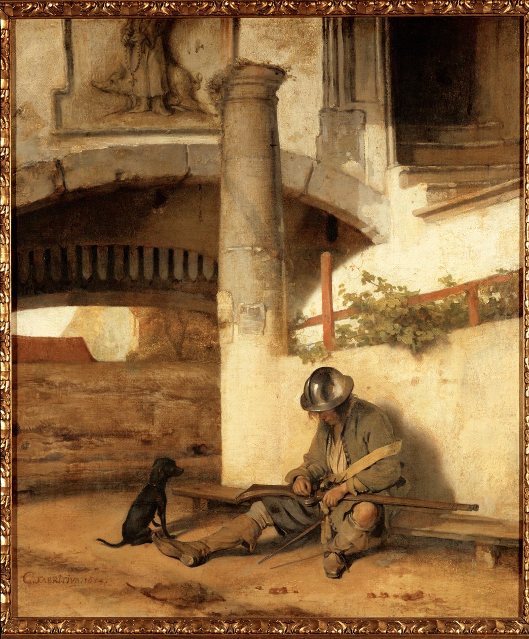 Den sovende vagtpost af Carel Fabritius