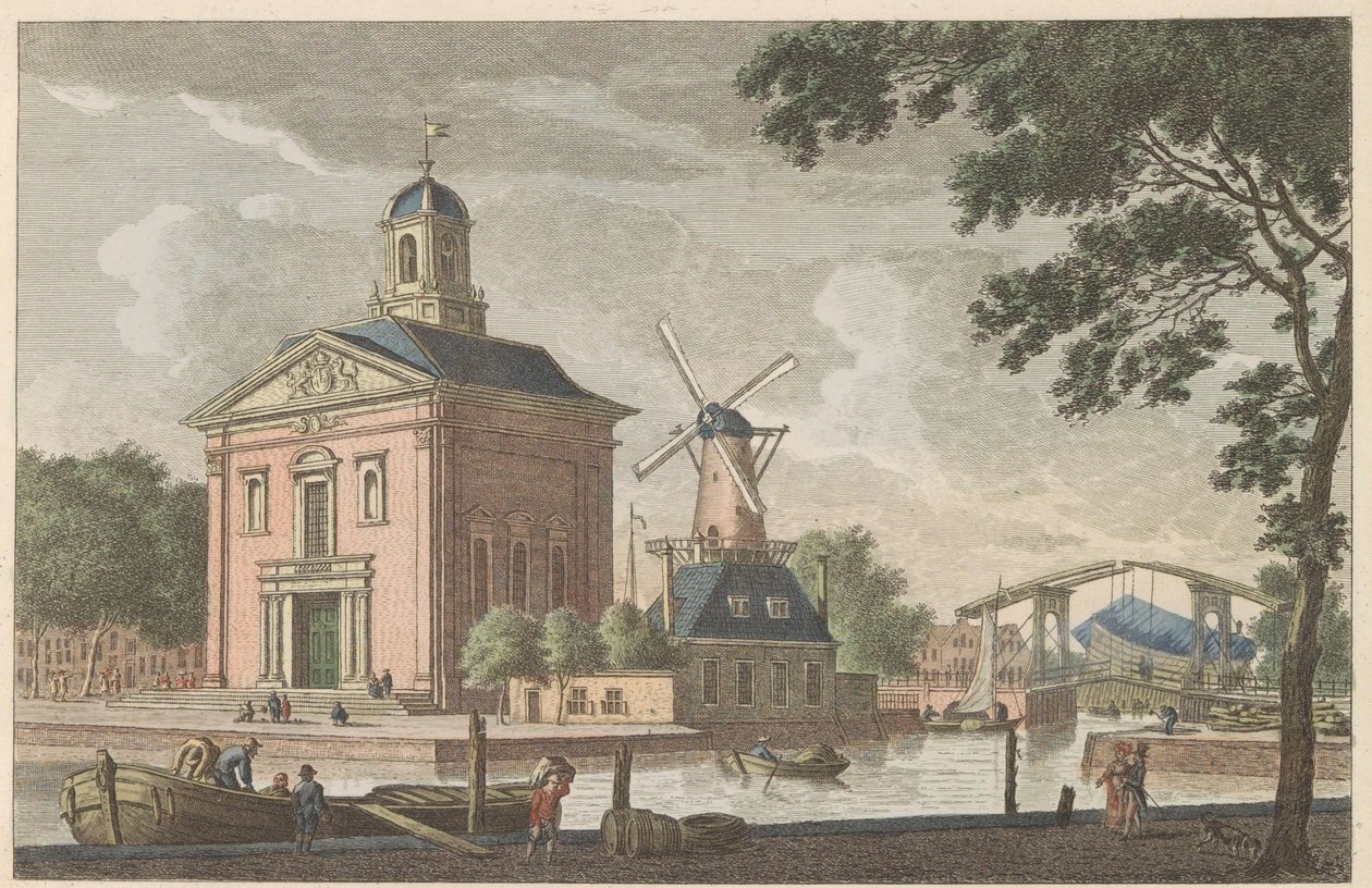 Engelsk kirke i Rotterdam, ca. 1790 Den engelske episkopale kirke i Rotterdam / L