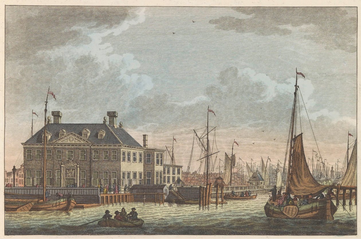 Udsigt over New City Inn, ca. 1790 Nieuwe Stads-Herberg i Amsterdam / Vue de L