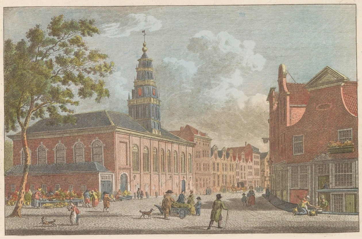 Vallonsk kirke i Rotterdam, ca. 1790 Fransk kirke i Rotterdam / L