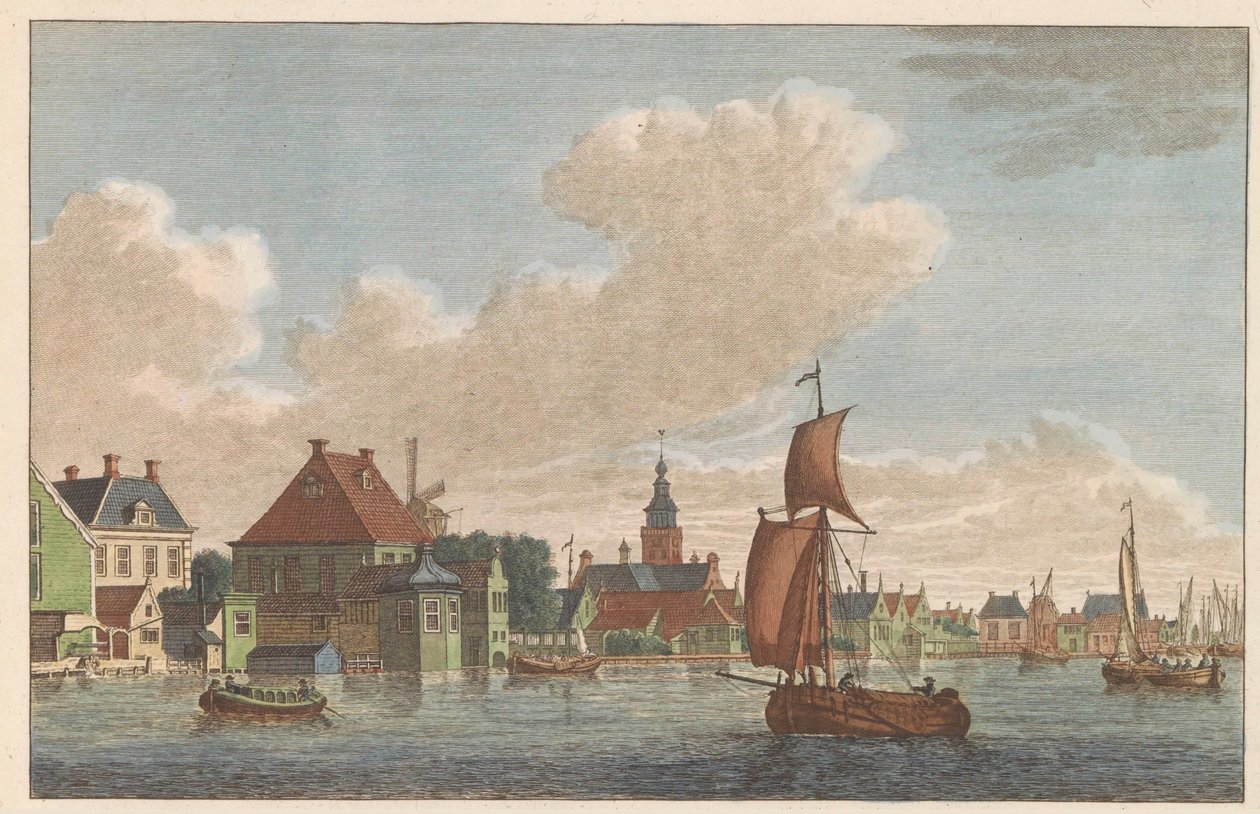 Westzaandam, ca. 1790 Binnen-Zaan til kirken i West-Zaandam / Saan Interieur-pris du Coté de L