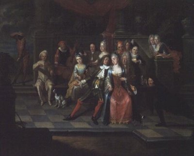 Karnevalsscene af Carel Jacob Crec