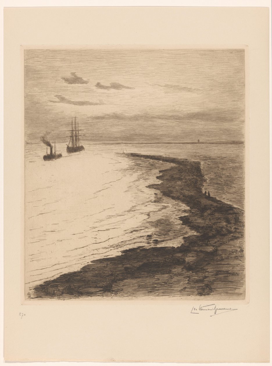 Havneindgang af Carel Nicolaas Storm van 