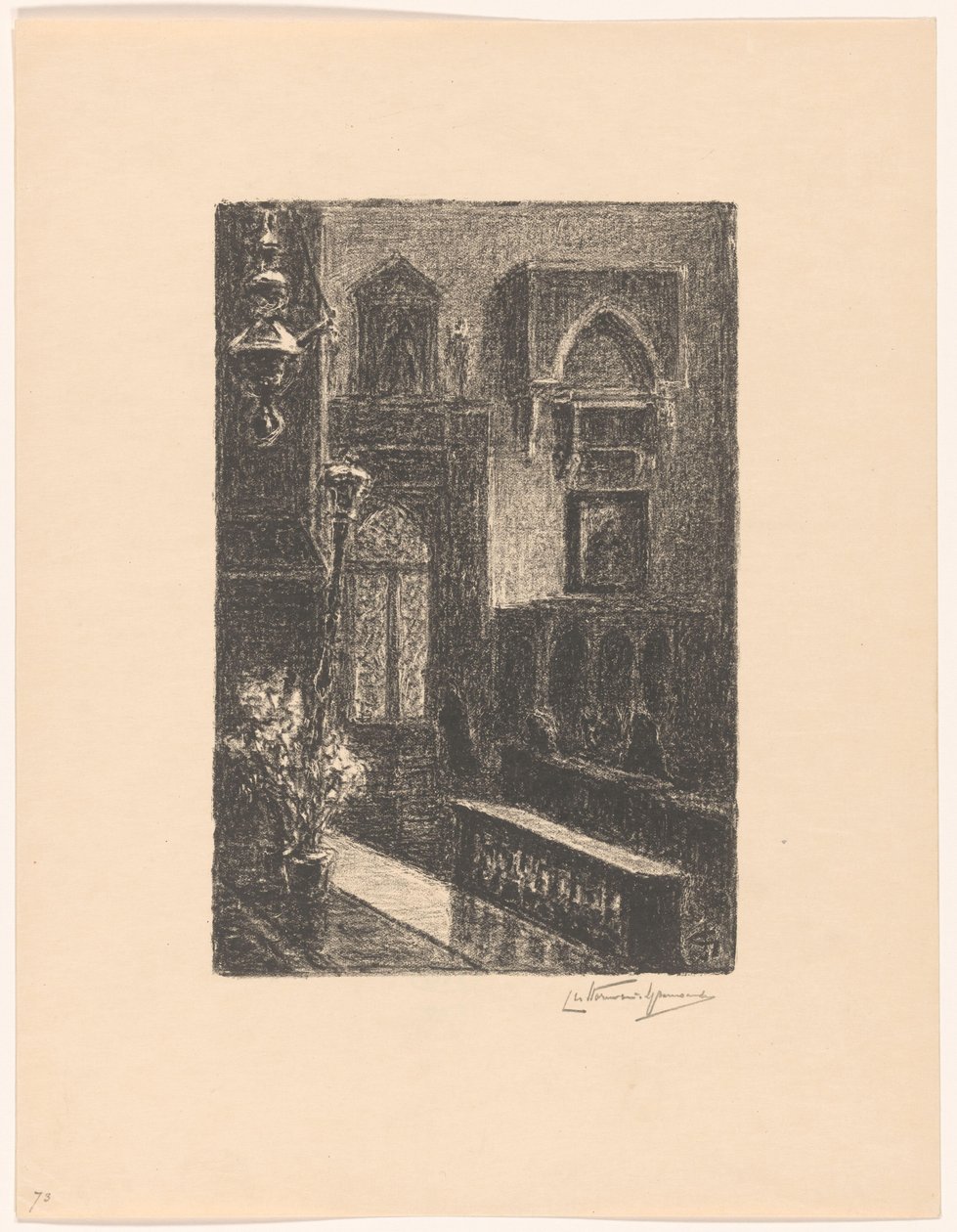 Kirkeinteriør i Venedig af Carel Nicolaas Storm van 
