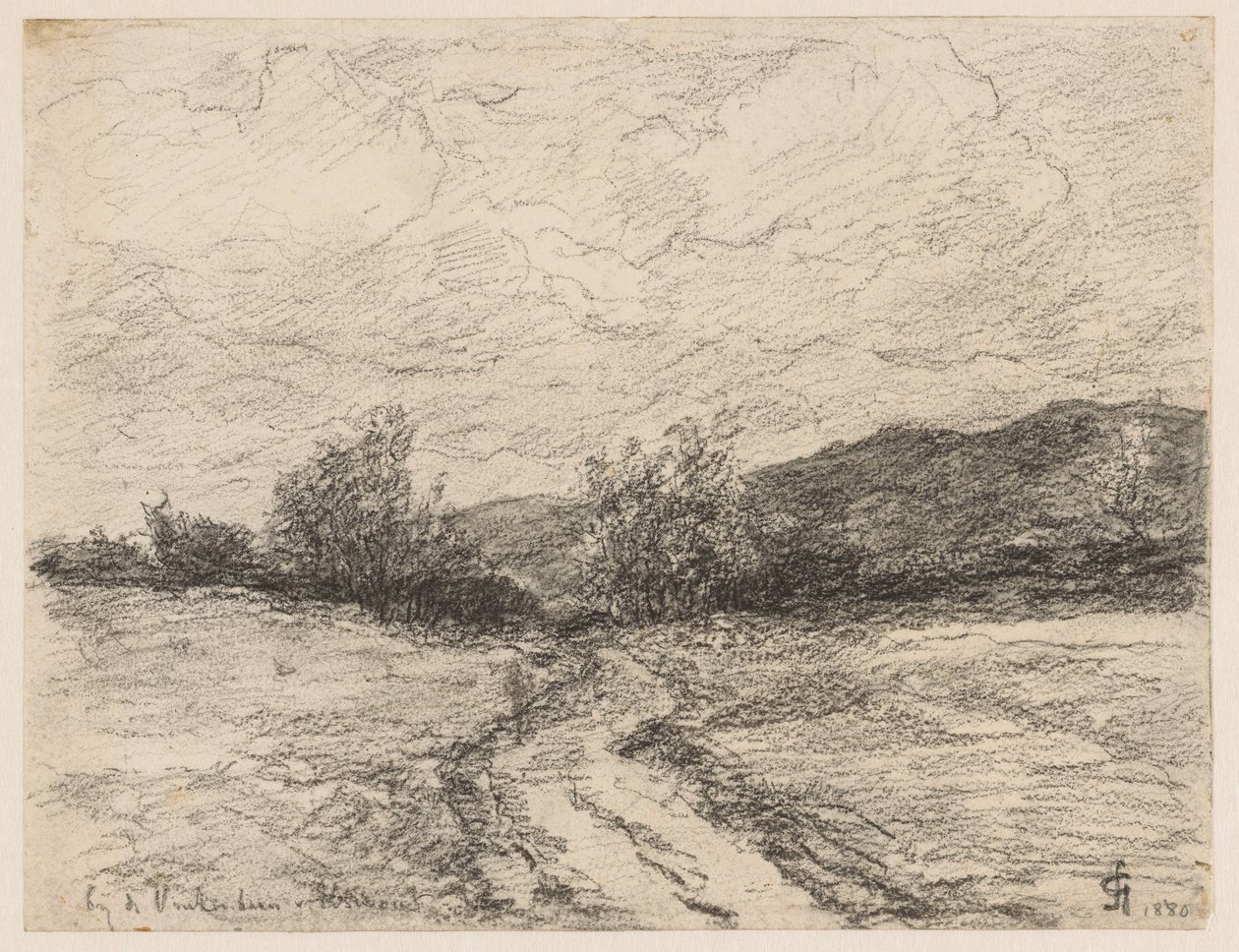 Skovsti gennem klitter ved Elswout På Vinkenbaan i Elswout (titel på objektet) af Carel Nicolaas Storm van 