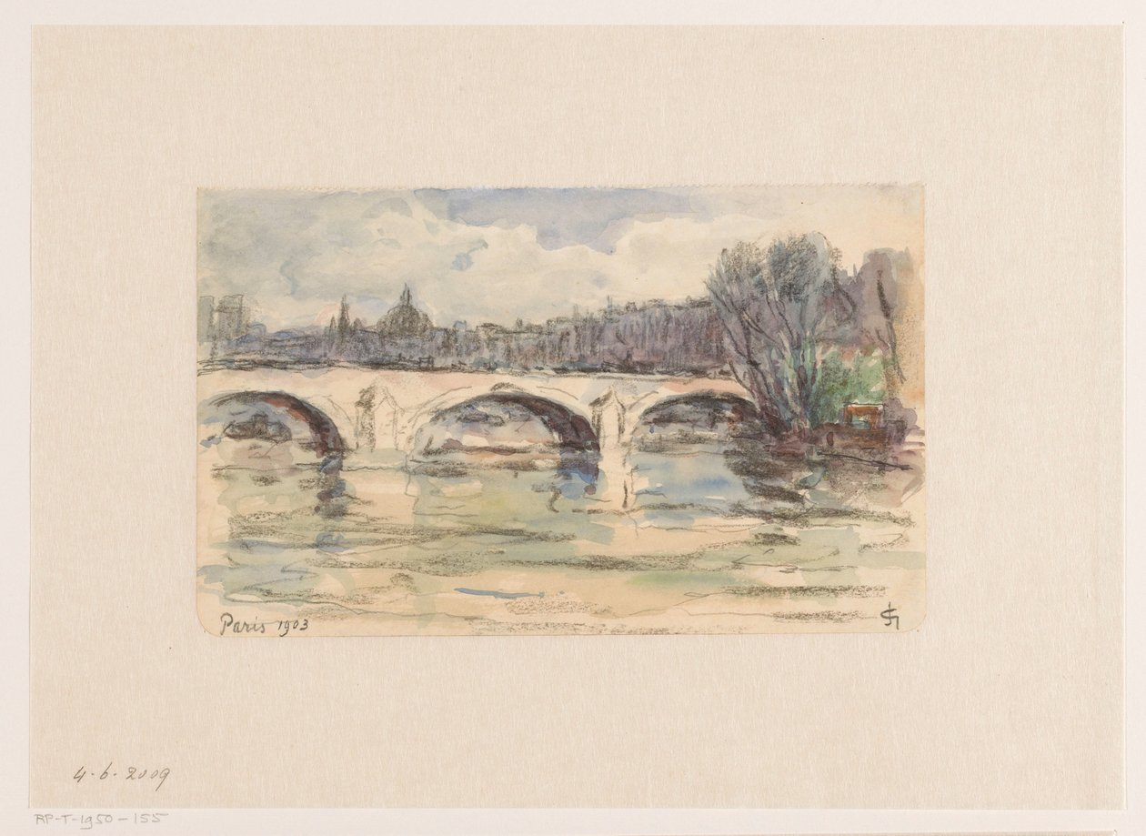 Broen over Seinen, Paris af Carel Nicolaas Storm van 