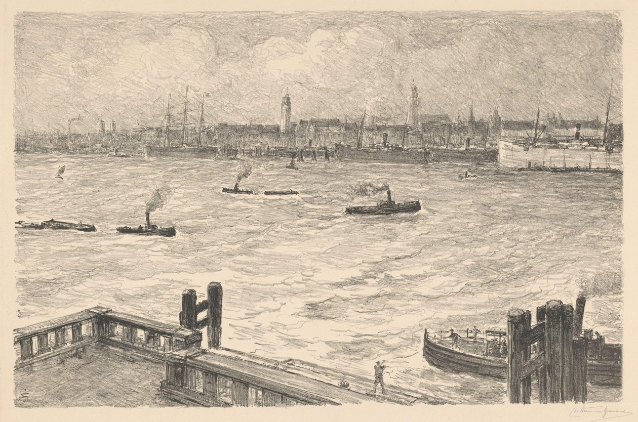 Haven te Hamborg af Carel Nicolaas Storm van 
