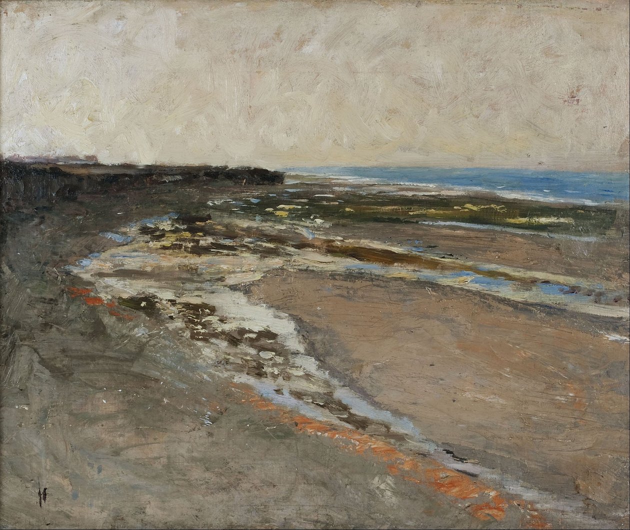 Kyst ved Luc-sur-Mer af Carl Fredrik Hill