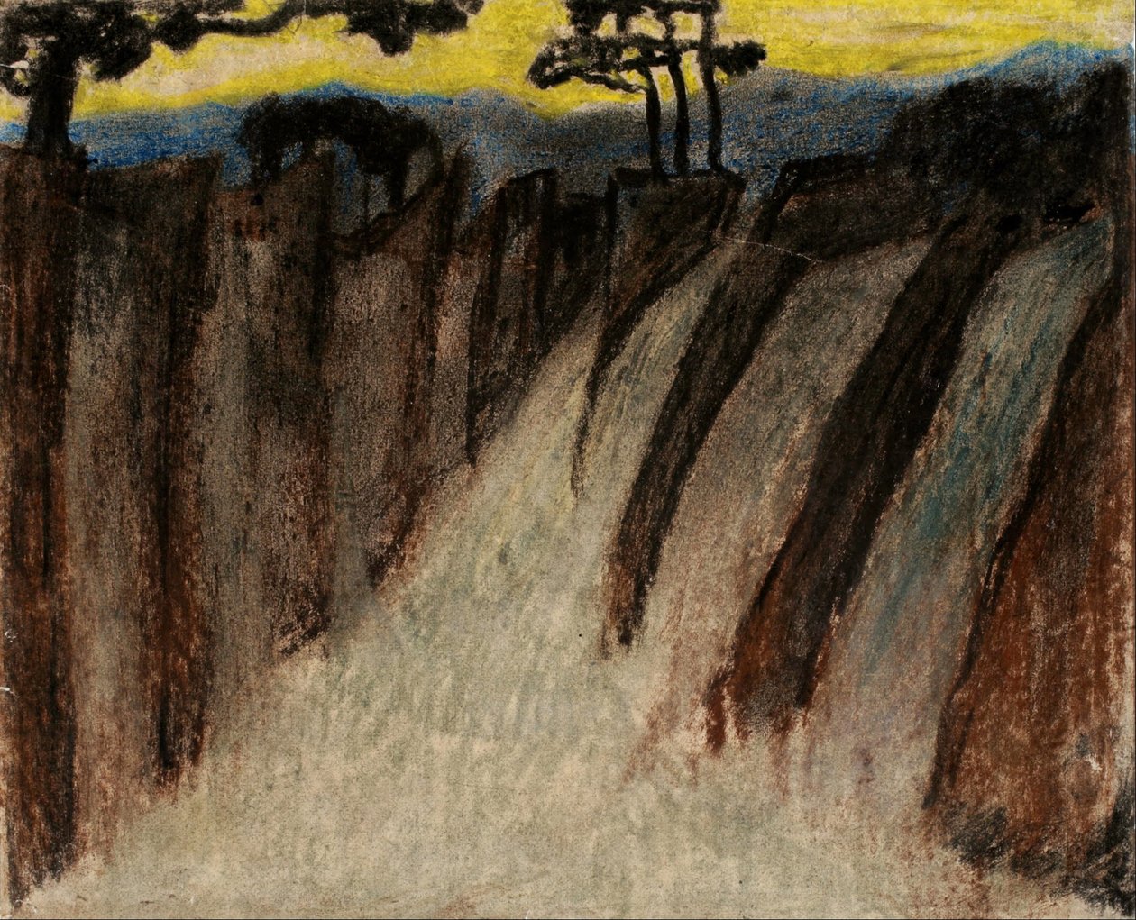 Uden titel (tusmørke landskab) af Carl Fredrik Hill