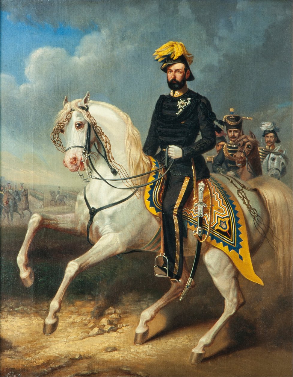 Karl XV, konge af Sverige og Norge 1860-1872 af Carl Fredrik Kiörboe