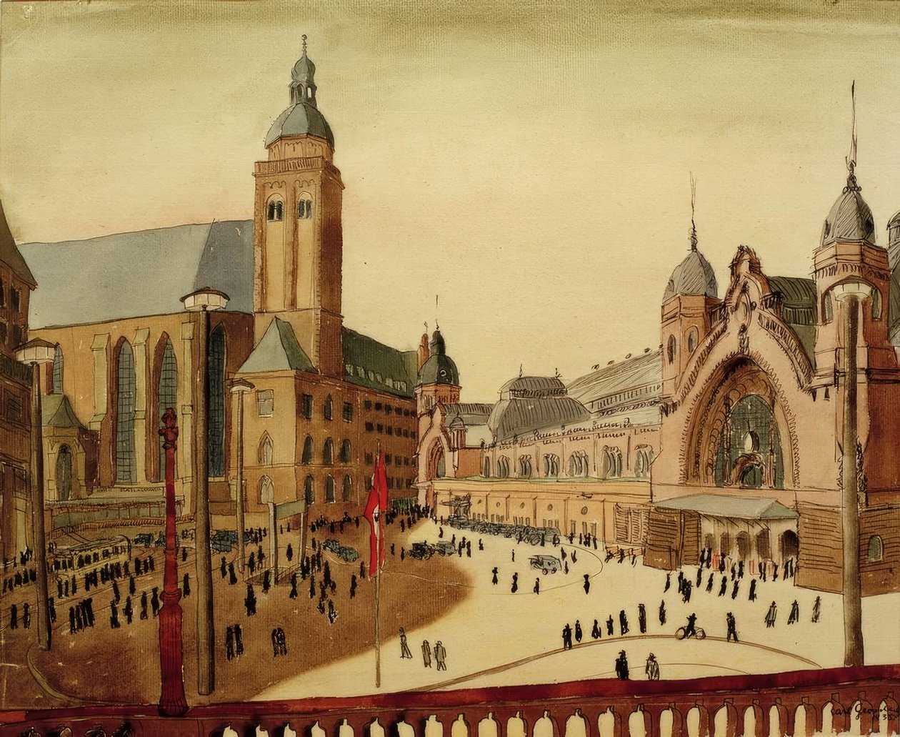 Köln, Bahnhofsplatz af Carl Grossberg