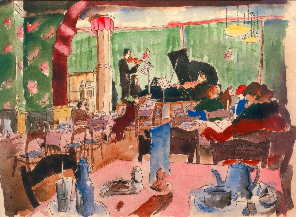 Würzburg, kongelig cafe af Carl Grossberg